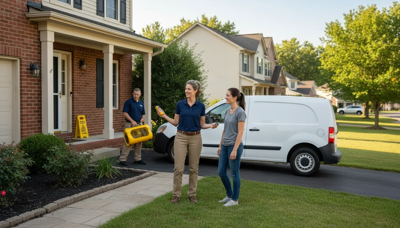 Residential water damage restoration in Carrie, KY